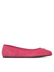Tommy Hilfiger Baleriny Th Hardware Suede Ballerina FW0FW08655 Różowy. Czerwone baleriny TOMMY HILFIGER, bez wzorów, ze skóry, bez obcasa. Za 289.99 zł.