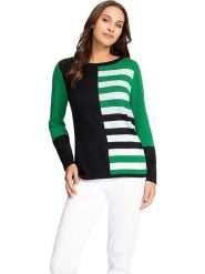 WITT WEIDEN Sweter w kolorze zielonym rozmiar: 42. Zielone swetry WITT WEIDEN, bez wzorów, ze splotem, bez ramiączek. Za 110.04 zł.