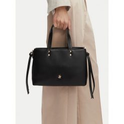 Torebka Beverly Hills Polo Club. Czarne torebki klasyczne Beverly Hills Polo Club, bez wzorów, bez dodatków. Za 249.99 zł.