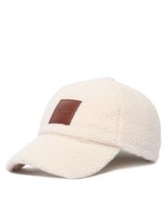 Calvin Klein Czapka z daszkiem All-Over Sherpa W/ Patch Cap LV04F5096G Kremowy. Białe czapki Calvin Klein, bez wzorów, z poliesteru. Za 189.99 zł.