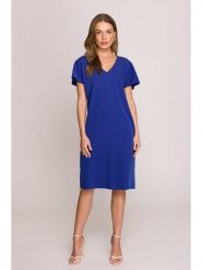 Stylove Sukienka w kolorze niebieskim rozmiar: M. Niebieskie sukienki Stylove, na co dzień, m, bez wzorów, bez kołnierzyka, bez ramiączek, midi, proste. Za 231.45 zł.