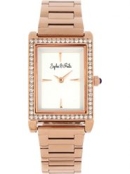 Sophie & Freda Zegarek kwarcowy "Wilmington" w kolorze różowozłoto-białym rozmiar: onesize. Białe, analogowe zegarki Sophie & Freda, metalowe. Za 260.99 zł.