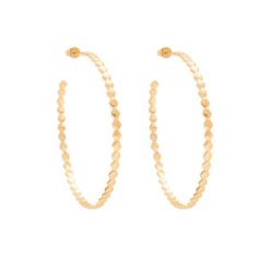 Kolczyki kółka Snake 4 cm, pozłacane. Żółte kolczyki Lilou, pozłacane. Za 219.00 zł.