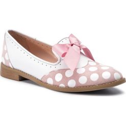 Lordsy L37 - Mouse World Z1DS9 Pink/White. Białe lordsy L37, bez wzorów, z materiału, bez obcasa, na obcasie, bez zapięcia. W wyprzedaży za 369.00 zł.