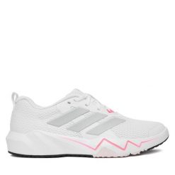 Buty na siłownię adidas. Białe obuwie sportowe Adidas, bez zapięcia, na fitness i siłownię. Za 299.99 zł.