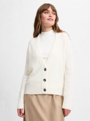 Marie Lund kardigan z zawartością alpaki Kobiety drobna dzianina biały, L. Białe kardigany Marie Lund, l, bez wzorów, z dzianiny. Za 279.95 zł.
