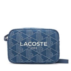 Torebka Lacoste. Niebieskie listonoszki Lacoste, bez wzorów, bez dodatków. Za 639.99 zł.