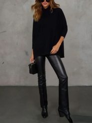 LA Angels Sweter w kolorze czarnym rozmiar: XL. Czarne swetry LA Angels, xl, bez wzorów, bez ramiączek. Za 182.72 zł.