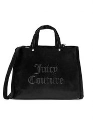 Juicy Couture Torebka BIJXT8701WPO Czarny. Czarne torebki klasyczne Juicy Couture, bez wzorów, z materiału, bez dodatków. Za 349.99 zł.