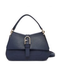 Furla Torebka Flow Mini Top WB01032 BX2045 BG 4852S Granatowy. Niebieskie torebki klasyczne Furla, bez wzorów, ze skóry, bez dodatków. Za 1,719.00 zł.