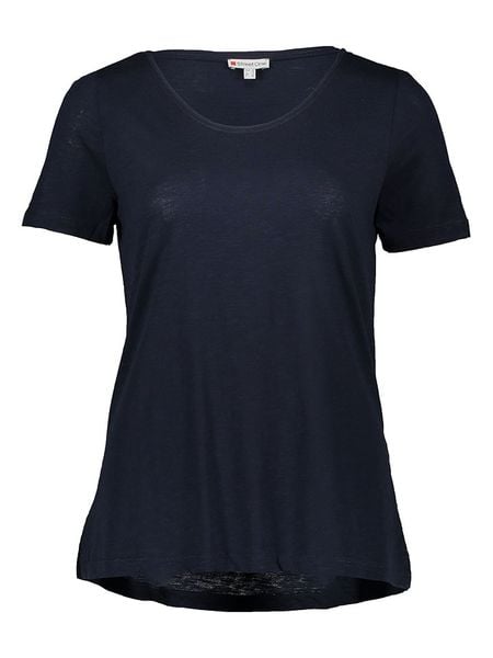 Street One Koszulka w kolorze granatowym rozmiar: 42. Niebieskie bluzki Street One, bez wzorów, street, bez kołnierzyka, bez ramiączek. Za 43.68 zł.