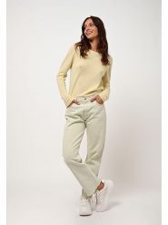 AUTHENTIC CASHMERE Kaszmirowy sweter "Criou" w kolorze żółtym rozmiar: M. Żółte swetry AUTHENTIC CASHMERE, m, bez wzorów, z kaszmiru, bez ramiączek. Za 315.50 zł.