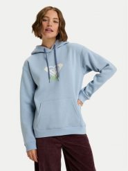 Roxy Bluza Surf Stoked Brushed Art ERJFT05020 Błękitny Regular Fit. Niebieskie bluzy Roxy, l, bez wzorów, z bawełny, bez kaptura. Za 219.99 zł.