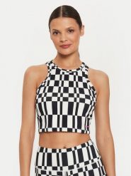 Converse Top W Wordmark Aop Tank Top 10026989-A01 Kolorowy Skinny Fit. Topy Converse, s, bez wzorów, z bawełny, bez kołnierzyka, bez ramiączek. Za 89.99 zł.