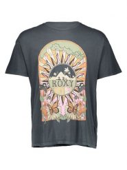 Roxy Koszulka "Cosmic Window" w kolorze antracytowym rozmiar: L. Czarne bluzki Roxy, l, bez wzorów, z bawełny, bez kołnierzyka, bez ramiączek. Za 80.52 zł.