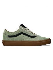 Vans Skórzane sneakersy "Old Skool" w kolorze zielonym rozmiar: 36,5. Zielone trampki Vans, bez wzorów, bez zapięcia. Za 170.47 zł.