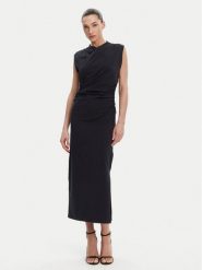 French Connection Sukienka codzienna 71YAV Granatowy Bodycon Fit. Niebieskie sukienki French Connection, na co dzień, xl, bez wzorów, z bawełny, bez kołnierzyka, bez ramiączek, bodycon. Za 199.99 zł.