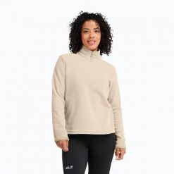 Bluza polarowa damska Jack Wolfskin Taunus 100 Full Zip. Brązowe bluzy Jack Wolfskin, l, bez wzorów, z materiału, bez kaptura. Za 219.99 zł.