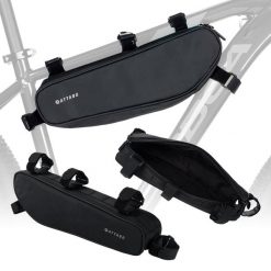 Torba rowerowa na ramę ATTABO 2.5L. Czarne torby na ramię ATTABO, bez wzorów, z materiału, sportowe, na ramię, bez dodatków. Za 67.99 zł.