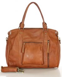Shopper vintage MARCO MAZZINI brąz camel vs114b. Brązowe shopper bez wzorów, ze skóry, bez dodatków. Za 365.75 zł.