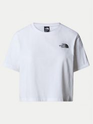 The North Face T-Shirt Simple Dome NF0A87U4 Biały Relaxed Fit. Białe t-shirty The North Face, s, bez wzorów, z bawełny, bez kołnierzyka, bez ramiączek. Za 79.99 zł.