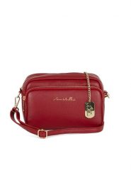 Anna Morellini Skórzana torebka "Tabita" w kolorze czerwonym - 22 x 15 x 10 cm rozmiar: onesize. Czerwone torby na ramię Anna Morellini, bez wzorów, z materiału, na ramię, bez dodatków. Za 217.99 zł.