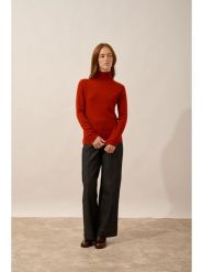 Just Cashmere Kaszmirowy sweter "Ava" w kolorze czerwonym rozmiar: XXL. Czerwone golfy Just Cashmere, xxl, bez wzorów, z kaszmiru, bez ramiączek. Za 379.44 zł.