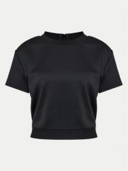 DKNY T-Shirt P4AHSWLV Czarny Regular Fit. Czarne t-shirty DKNY, xs, bez wzorów, z syntetyku, bez kołnierzyka, bez ramiączek. Za 599.99 zł.