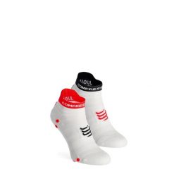 Skarpety biegowe Compressport Pro Racing Socks v4.0 UL Run Low. Białe skarpety Compressport, bez wzorów. Za 70.99 zł.