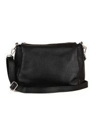 Mia Tomazzi Skórzana torebka "Melfi" w kolorze czarnym - 26 x 19 x 9 cm rozmiar: onesize. Czarne torby na ramię Mia Tomazzi, bez wzorów, z materiału, na ramię, bez dodatków. Za 290.87 zł.