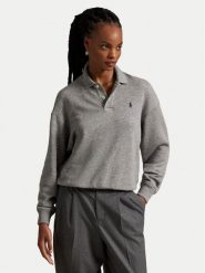 Polo Ralph Lauren Bluza 211947966501 Szary Relaxed Fit. Szare bluzy Polo Ralph Lauren, l, bez wzorów, z bawełny, bez kaptura. Za 859.99 zł.