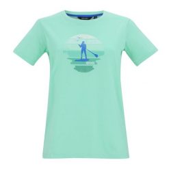 Koszulka Damska Filandra VX Sunset Paddleboard T-shirt. Zielone bluzki Regatta, bez wzorów, casualowe, bez kołnierzyka, bez ramiączek. Za 67.99 zł.