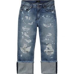 Dżinsy "Violet Trashed" - Relaxed fit - w kolorze niebieskim. Niebieskie jeansy Denim Special, l, z aplikacjami. W wyprzedaży za 219.95 zł.