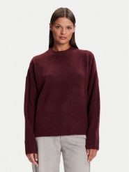 Vero Moda Sweter Boom 10320463 Bordowy Loose Fit. Czerwone swetry Vero Moda, s, bez wzorów, z syntetyku, bez ramiączek. Za 159.99 zł.
