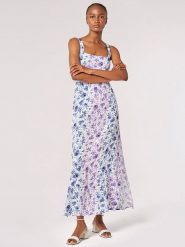 Apricot Sukienka w kolorze białym rozmiar: XL. Białe sukienki Apricot, na co dzień, s, bez wzorów, z wiskozy, klasyczne, bez kołnierzyka, bez ramiączek, maxi, proste. Za 113.99 zł.