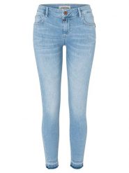 Timezone Dżinsy "Aleena" - Slim fit - w kolorze błękitnym rozmiar: W27/L28. Niebieskie jeansy Timezone, l, z aplikacjami. Za 127.65 zł.