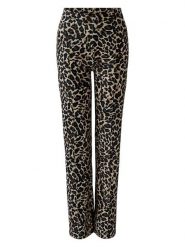 Miss Lagotte Spodnie w kolorze beżowo-czarnym rozmiar: 38. Brązowe spodnie materiałowe Miss Lagotte, na co dzień, bez wzorów, z materiału, z podwyższonym stanem. Za 126.99 zł.