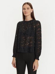Morgan Bluzka 242-OJOUR Czarny Regular Fit. Czarne bluzki Morgan, bez wzorów, z syntetyku, bez kołnierzyka, bez ramiączek. Za 139.99 zł.