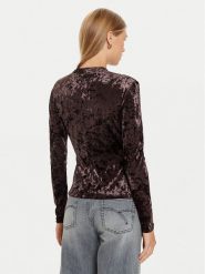Marella Bluzka Balera 2423946035 Brązowy Regular Fit. Brązowe bluzki Marella, s, bez wzorów, z syntetyku, bez kołnierzyka, bez ramiączek. Za 269.99 zł.