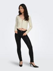 ONLY Kardigan w kolorze beżowym rozmiar: M. Brązowe kardigany Only, m, bez wzorów, prążkowane. Za 82.99 zł.