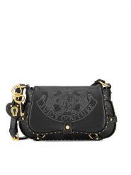 Juicy Couture Torebka BIJXT8653WVP Czarny. Czarne listonoszki Juicy Couture, bez wzorów, z tworzywa sztucznego, bez dodatków. Za 319.99 zł.