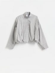 Koszula w kratę - wielobarwny. Koszule Reserved, l, bez wzorów, z bawełny, bez kołnierzyka, bez ramiączek. Za 139.99 zł.