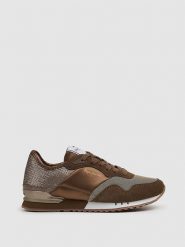 Pepe Jeans FOOTWEAR Sneakersy w kolorze brązowym rozmiar: 37. Brązowe trampki Pepe Jeans FOOTWEAR, bez wzorów, z jeansu, bez zapięcia. Za 162.87 zł.