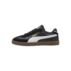Buty na co dzień damskie PUMA CLUB II skóra. Czarne obuwie sportowe Puma, z gumy, bez zapięcia, trekkingowe. Za 207.99 zł.