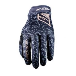 Rękawiczki XR-LITE - TATTOO BLACK/GOLD (czarno-złote) - M/9. Brązowe rękawiczki FIVE GLOVES, bez wzorów, sportowe. Za 117.00 zł.