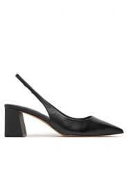 Aldo Sandały Uliana 13707681 Czarny. Czarne sandały Aldo, bez wzorów, ze skóry, bez obcasa, na szpilce, bez zapięcia. Za 229.99 zł.