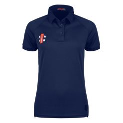 Damska koszulka polo Gray-Nicolls Matrix V2. Niebieskie bluzki GRAY-NICOLLS, bez wzorów, bez kołnierzyka, bez ramiączek. Za 205.00 zł.