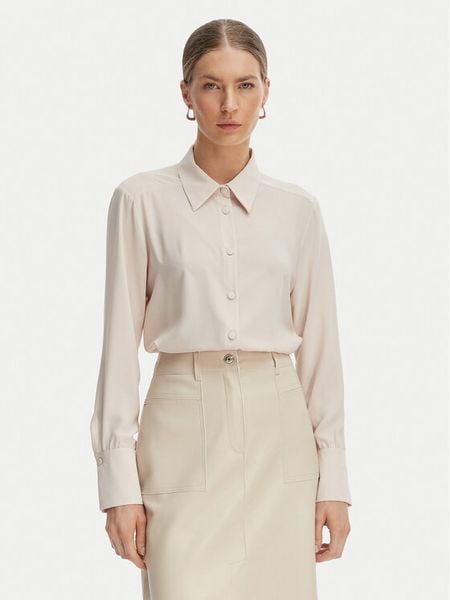 Rinascimento Koszula CFC0127447003 Beżowy Regular Fit. Brązowe koszule Rinascimento, xs, bez wzorów, z syntetyku, bez kołnierzyka, bez ramiączek. Za 182.99 zł.