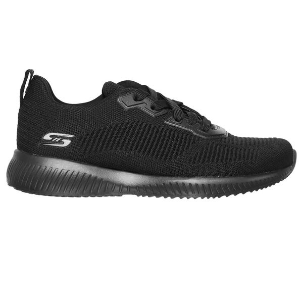 Buty damskie sportowe Skechers BOBS SQUAD. Czarne obuwie sportowe Skechers, bez zapięcia, trekkingowe, Skechers Sport. W wyprzedaży za 199.00 zł.