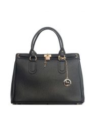 Lia Biassoni Skórzana torebka "Nure" w kolorze czarnym - 36 x 28 x 18 cm rozmiar: onesize. Czarne torebki klasyczne Lia Biassoni, bez wzorów, z materiału, bez dodatków. Za 383.95 zł.